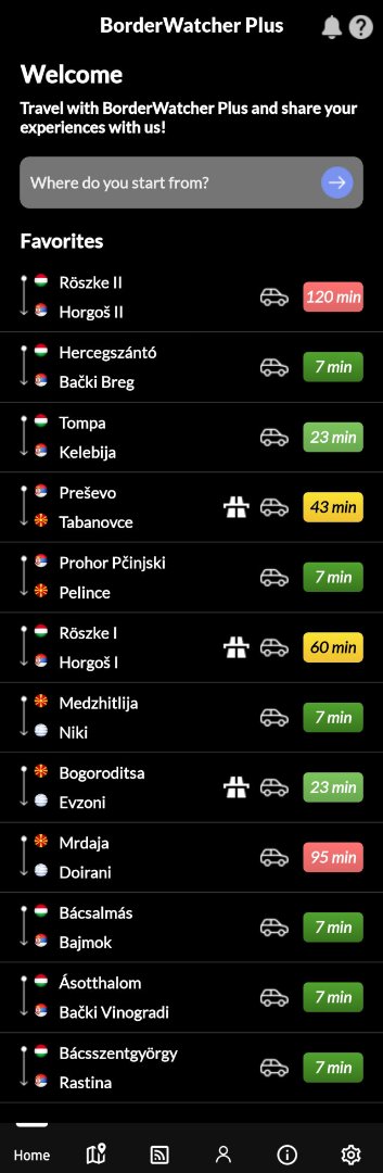 Aktuálny stav na prechodoch Hu,Srbsko,Macedonsko